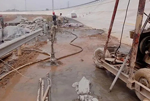 阜新公路钻孔施工